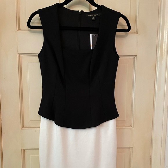 Cynthia Steffe B/W peplum dress - Picture 2 of 6